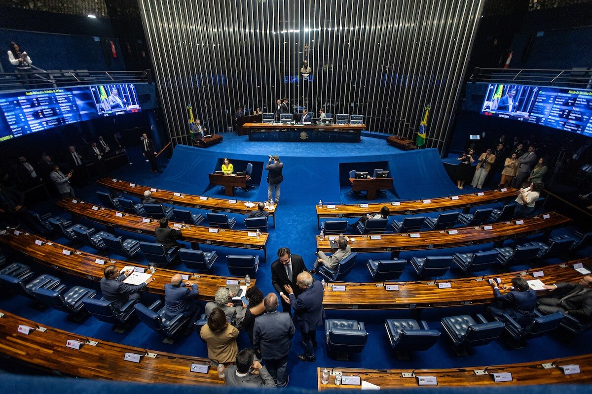 imagem colorida mostra plenário do senado federal - metrópoles
